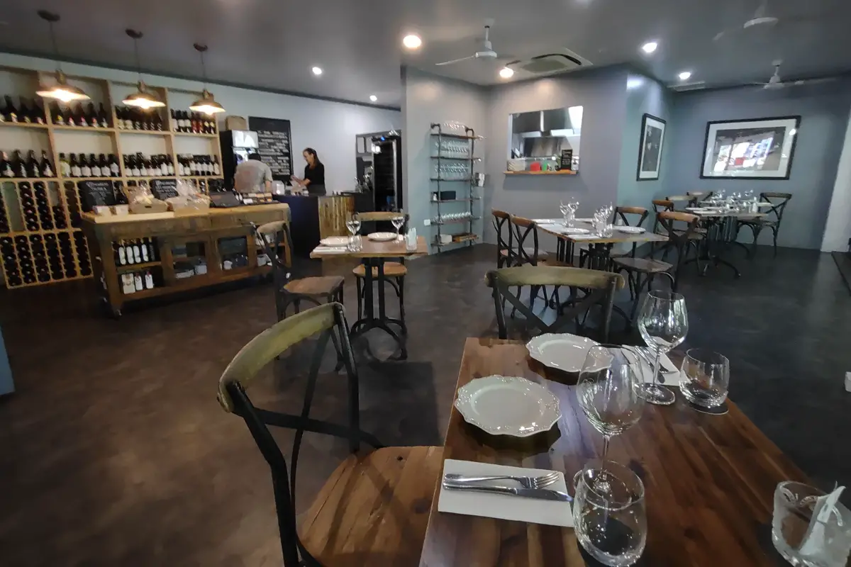 Epicurean restaurant Port Douglas wine cheese chocolate pate