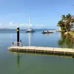 Port Douglas at Easter Sail boat arriving in Port Douglas on a beautiful day.