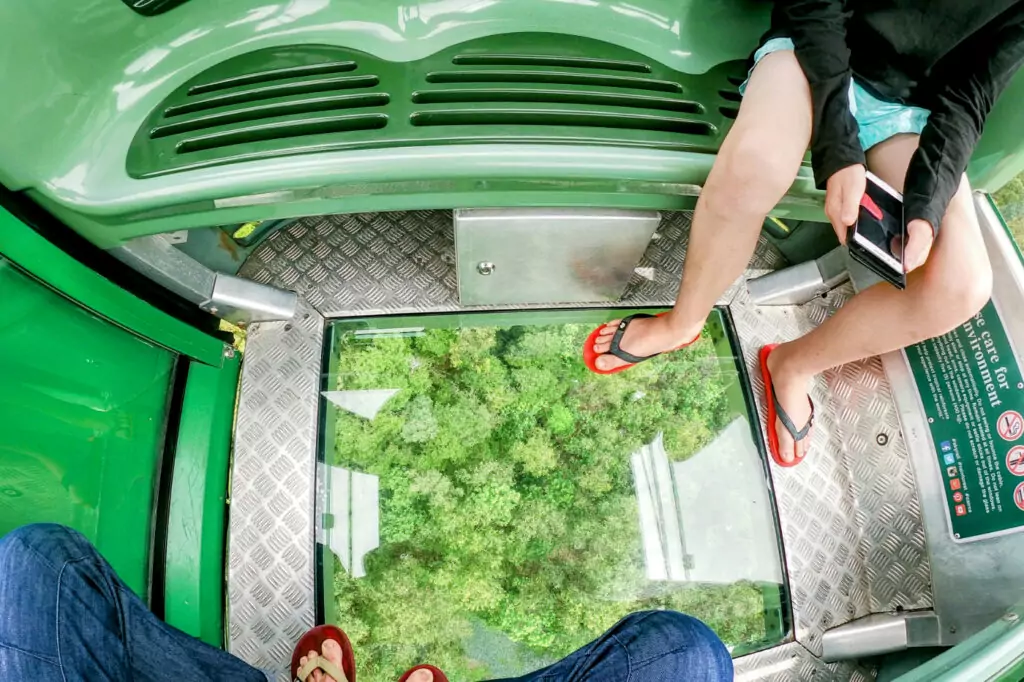 Child in the Cairns Skyway Cable Car