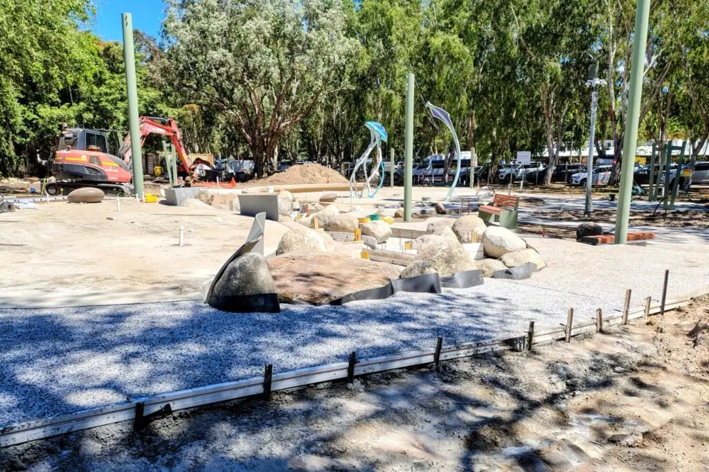 Building Port Douglas splash park