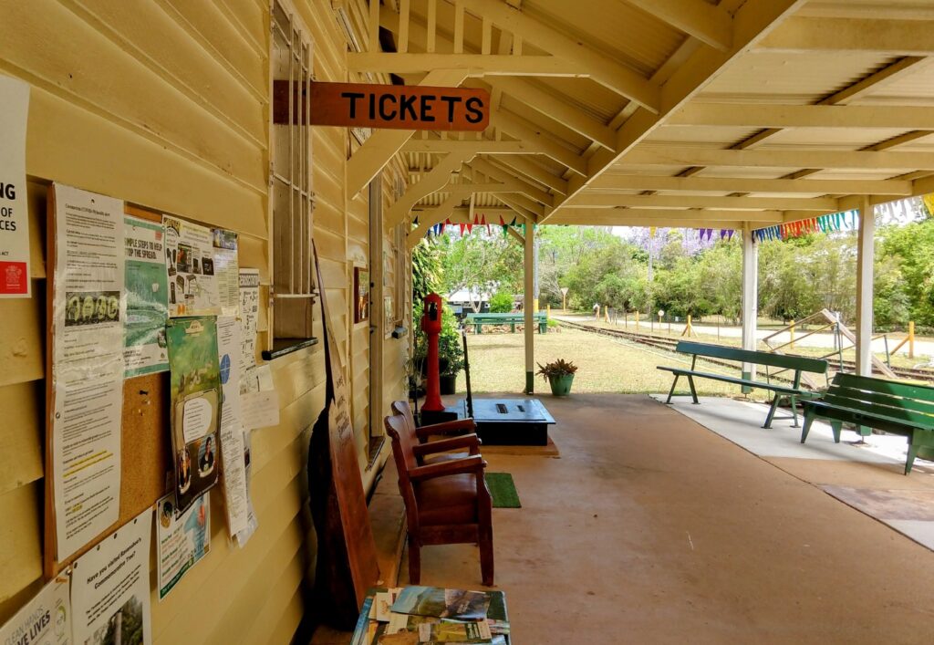 Ravenshoe railway station platform