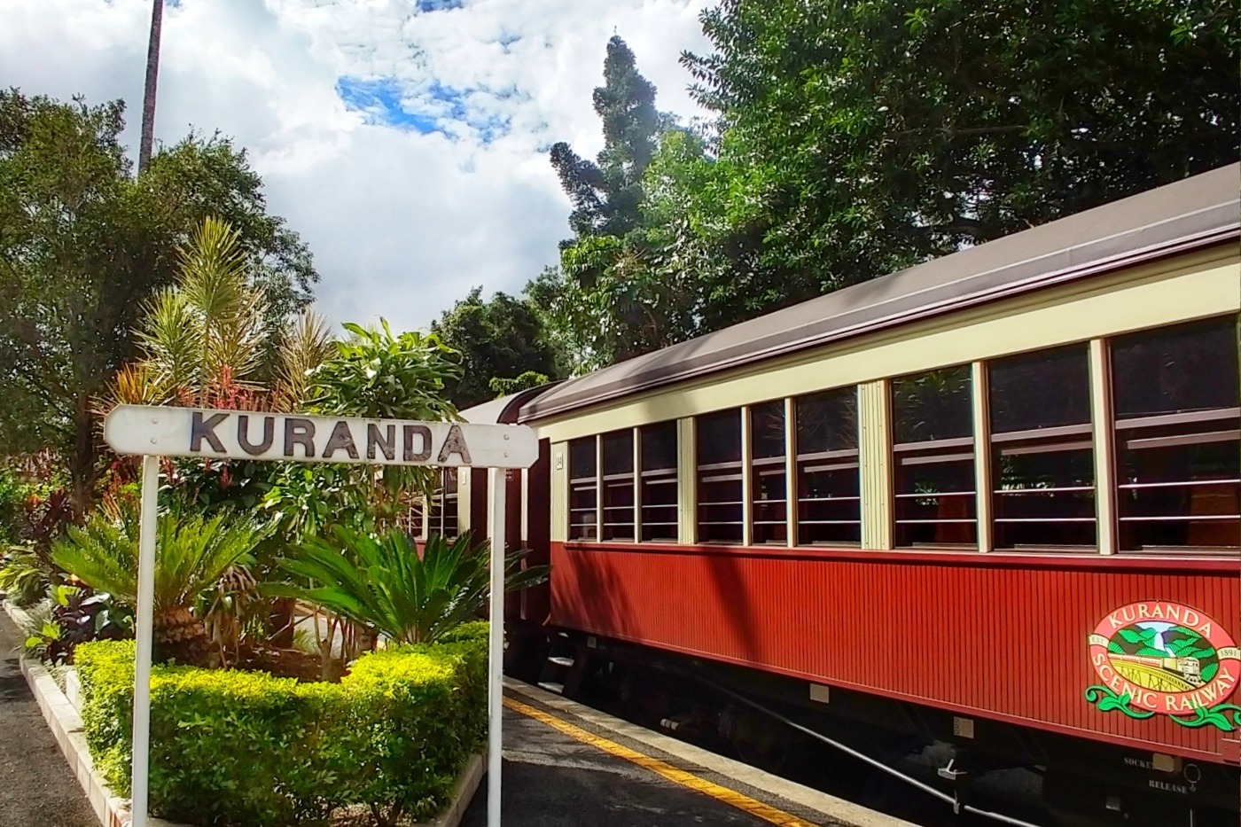 Kuranda scenic railway train